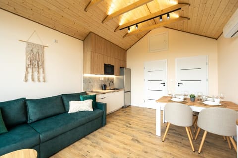 Kitchen or kitchenette, Living room, Seating area, Dining area, pet friendly, stove