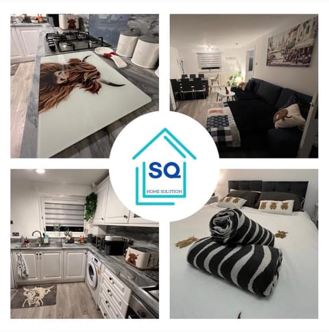 Kitchen or kitchenette, Text overlay