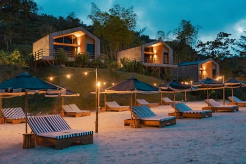 Night, Natural landscape, sunbed