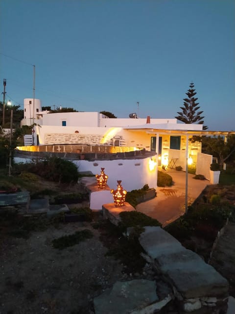 Property building, Night, Garden, Garden view