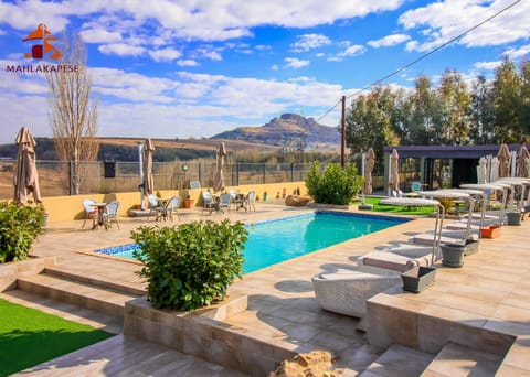 Spring, Day, Natural landscape, Mountain view, Pool view, Swimming pool