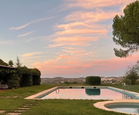 Pool view, Swimming pool, Sunset