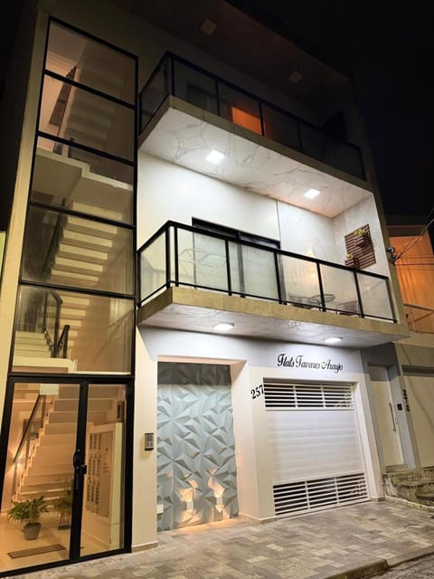 Property building, Night, View (from property/room), Balcony/Terrace