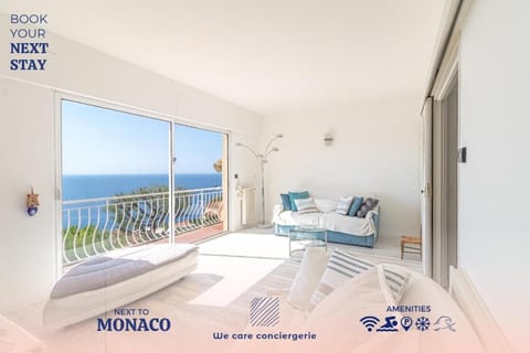 Family Villa-sea view, pool and garden near Monaco House in Roquebrune-Cap-Martin