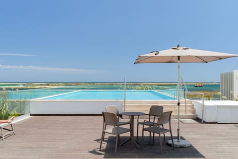 Natural landscape, View (from property/room), Pool view, Sea view, Swimming pool, sunbed