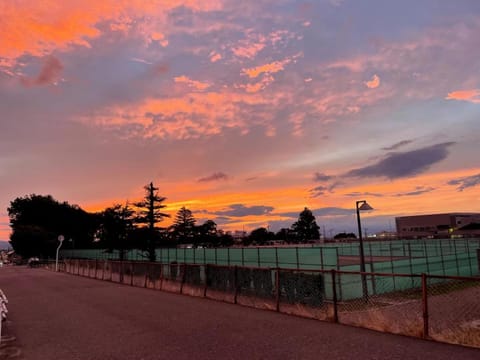 Property building, Natural landscape, Sunset
