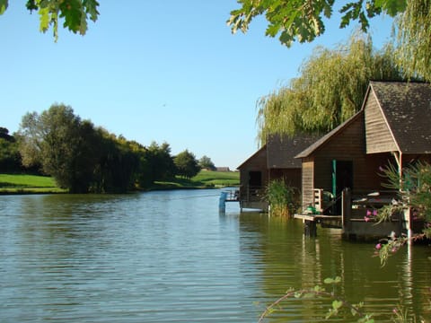 Day, Natural landscape, Fishing, Lake view
