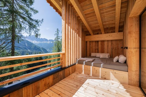 Bed, Day, Natural landscape, View (from property/room), Balcony/Terrace, Mountain view