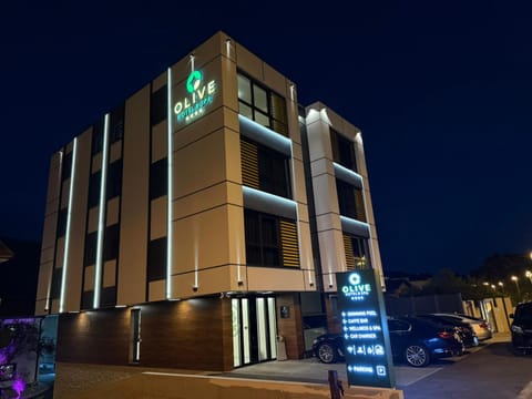 Property building, Night, Street view