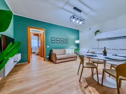 Kitchen or kitchenette, Living room, Dining area