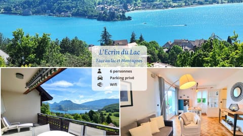 Patio, Living room, Lake view, Mountain view