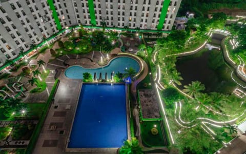 Night, Natural landscape, Pool view, Swimming pool
