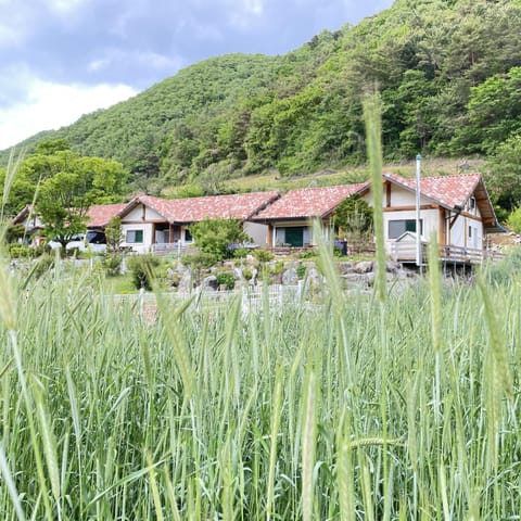 Property building, Spring, Natural landscape, Mountain view