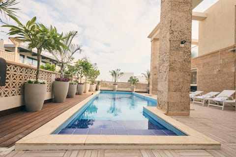 Patio, Day, Pool view, Swimming pool, sunbed