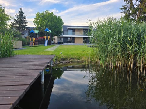 Property building, Garden, Garden view, River view