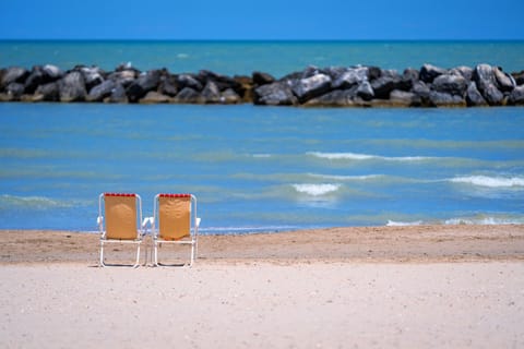 Natural landscape, Beach, Sea view, sunbed