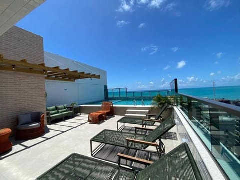 Natural landscape, View (from property/room), Seating area, Pool view, Sea view, Swimming pool