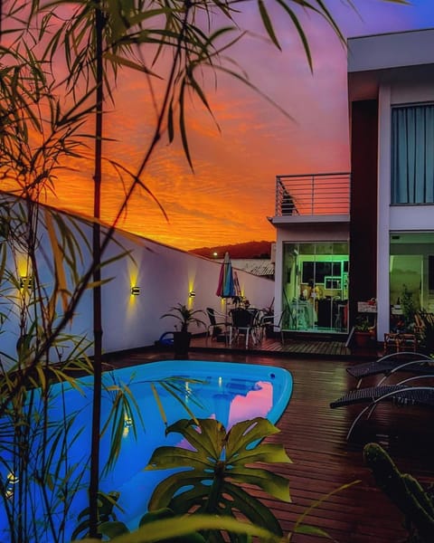 Swimming pool, Sunset