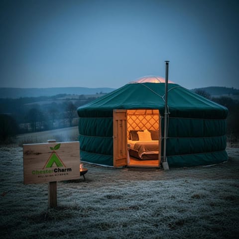 Escape to a cosy Yurt Retreat Luxury tent in Chester