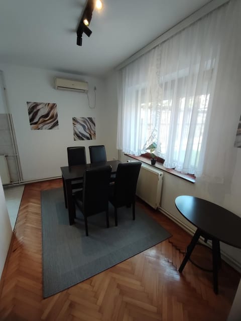 Dining area, air conditioner