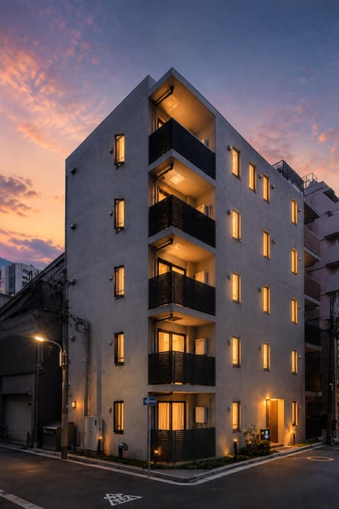 Property building, Sunset