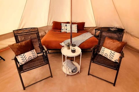 Cozy Romantic Glamping Tent on Secluded Ranch with Breathtaking Night Sky Views in Moab, Utah Luxury tent in Moab