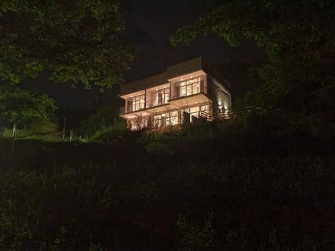 Property building, Night, Garden view