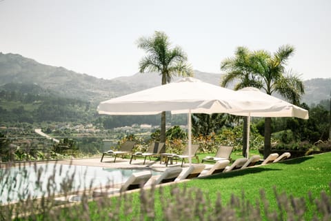 Natural landscape, Garden, Garden view, Mountain view, Pool view, Swimming pool, sunbed