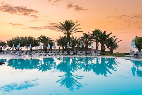 Swimming pool, Sunset