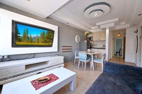 TV and multimedia, Kitchen or kitchenette, Living room, Seating area