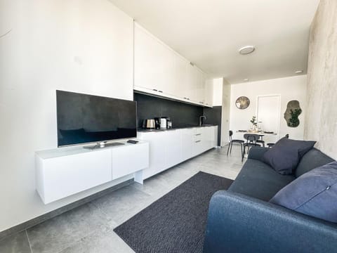 Living room, kitchen