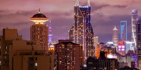 Nearby landmark, Night, City view, Landmark view