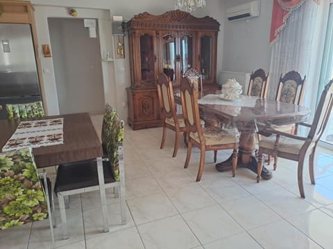 Dining area, air conditioner