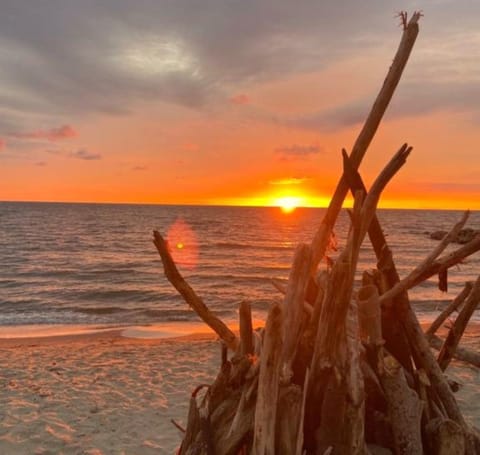 Nearby landmark, Beach, Sunset