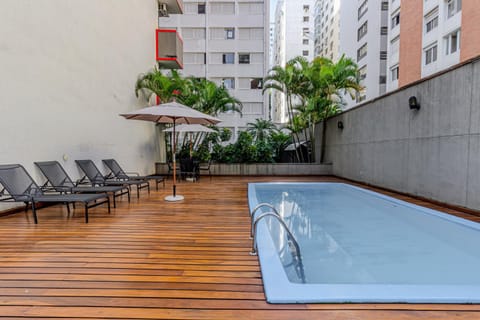 Property building, Day, Area and facilities, Swimming pool, sunbed