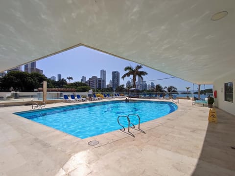 Pool view, Swimming pool, sunbed