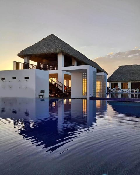 Property building, Swimming pool, Sunrise, Sunset