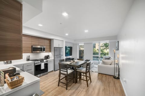 Kitchen or kitchenette, Living room, Dining area