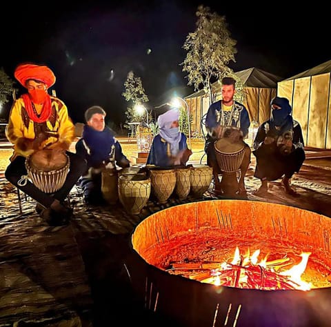 Night, People, Natural landscape, group of guests