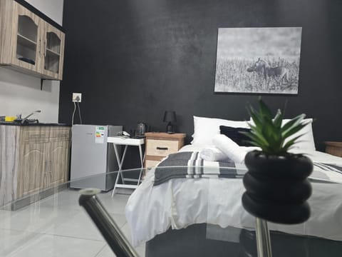 Bed, Kitchen or kitchenette, Photo of the whole room, Bedroom