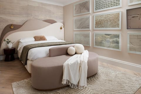 Bed, Decorative detail, Bedroom