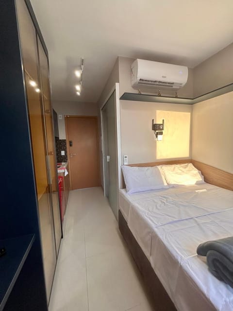 Bed, Photo of the whole room, Bedroom, wardrobe, air conditioner
