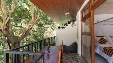 Patio, Bed, Day, Garden, View (from property/room), Balcony/Terrace, Living room, Photo of the whole room, Seating area, Bedroom, Garden view