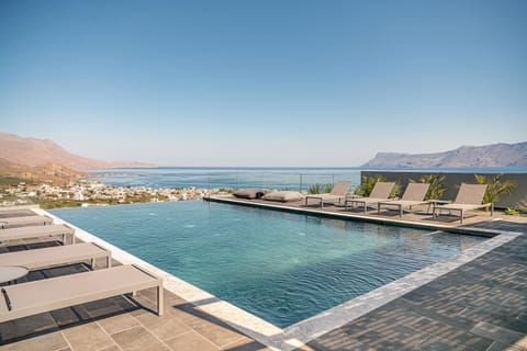 Natural landscape, Mountain view, Swimming pool