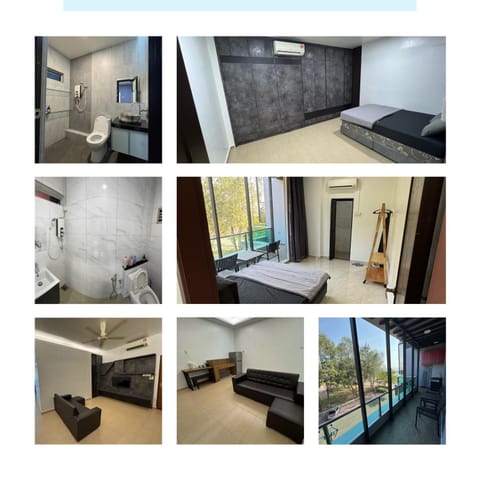 Toilet, Bed, Bathroom, TV and multimedia, Living room, Photo of the whole room, Seating area, Bedroom, air conditioner, air conditioner