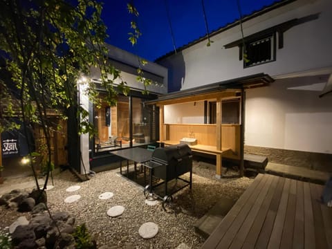 Property building, Night, BBQ facilities