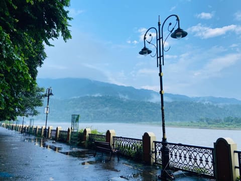Day, Natural landscape, Mountain view, River view