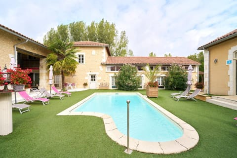 Property building, Living room, Swimming pool