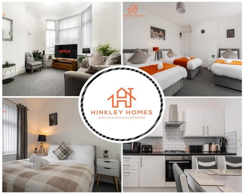 9 Guests, 4 Bedrooms, Modern Comfort in Bootle Apartment in Liverpool