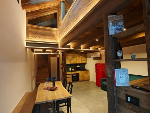 Kitchen or kitchenette, Living room, Dining area